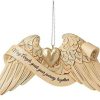 Collectible Figurines * | Hot Sell Enesco Jim Shore Heartwood Creek Wedding Angel Wings Ornament