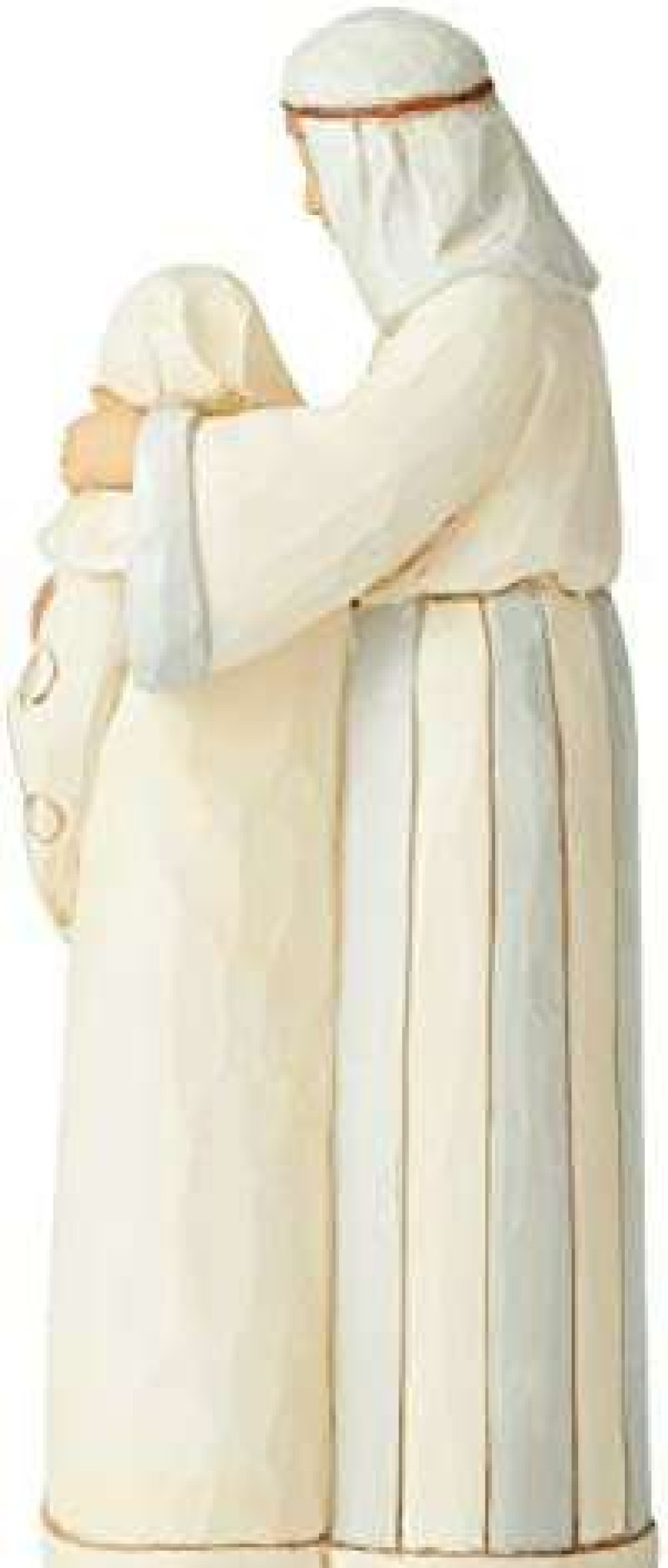 Collectible Figurines * | Top Sell Enesco Jim Shore Heartwood Creek White Woodland Holy Family Figurine, 6.69 Inch, Multicolor