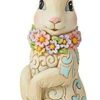 Collectible Figurines * | Excellent Jim Shore Easter Bunny With Floral Wreath Figurine 6010278