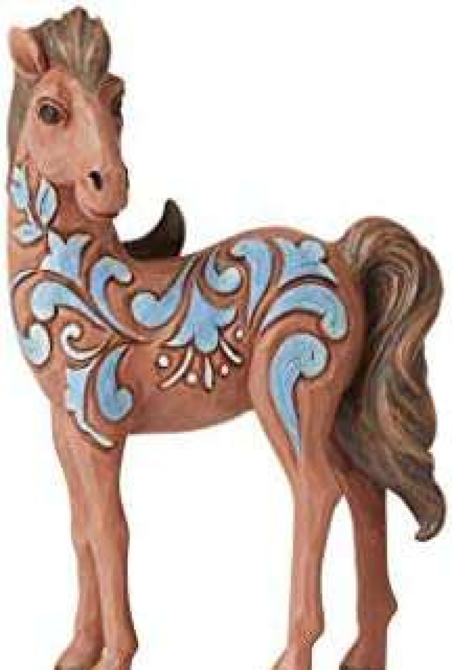 Collectible Figurines * | Clearance Enesco Jim Shore Heartwood Creek Pony Miniature Figurine, 4 Inch, Multicolor