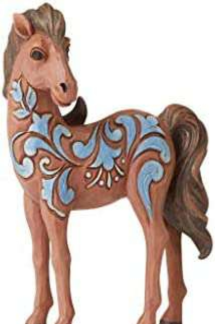 Collectible Figurines * | Clearance Enesco Jim Shore Heartwood Creek Pony Miniature Figurine, 4 Inch, Multicolor