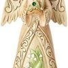 Collectible Figurines * | Discount Sale Enesco Jim Shore Heartwood Creek May Monthly Angel Birthstone Figurine, 6.25 , Multicolor