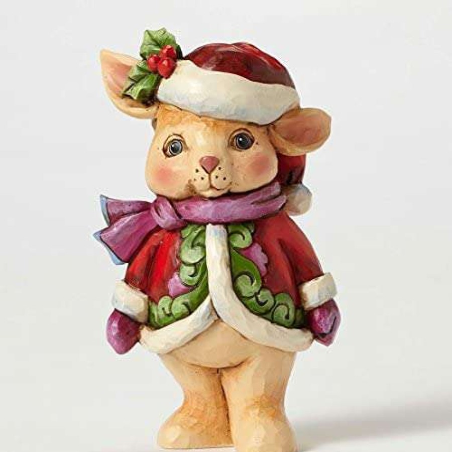 Collectible Figurines * | At Discount Prices Jim Shore Heartwood Creek, Pint Sized Christmas Bunny