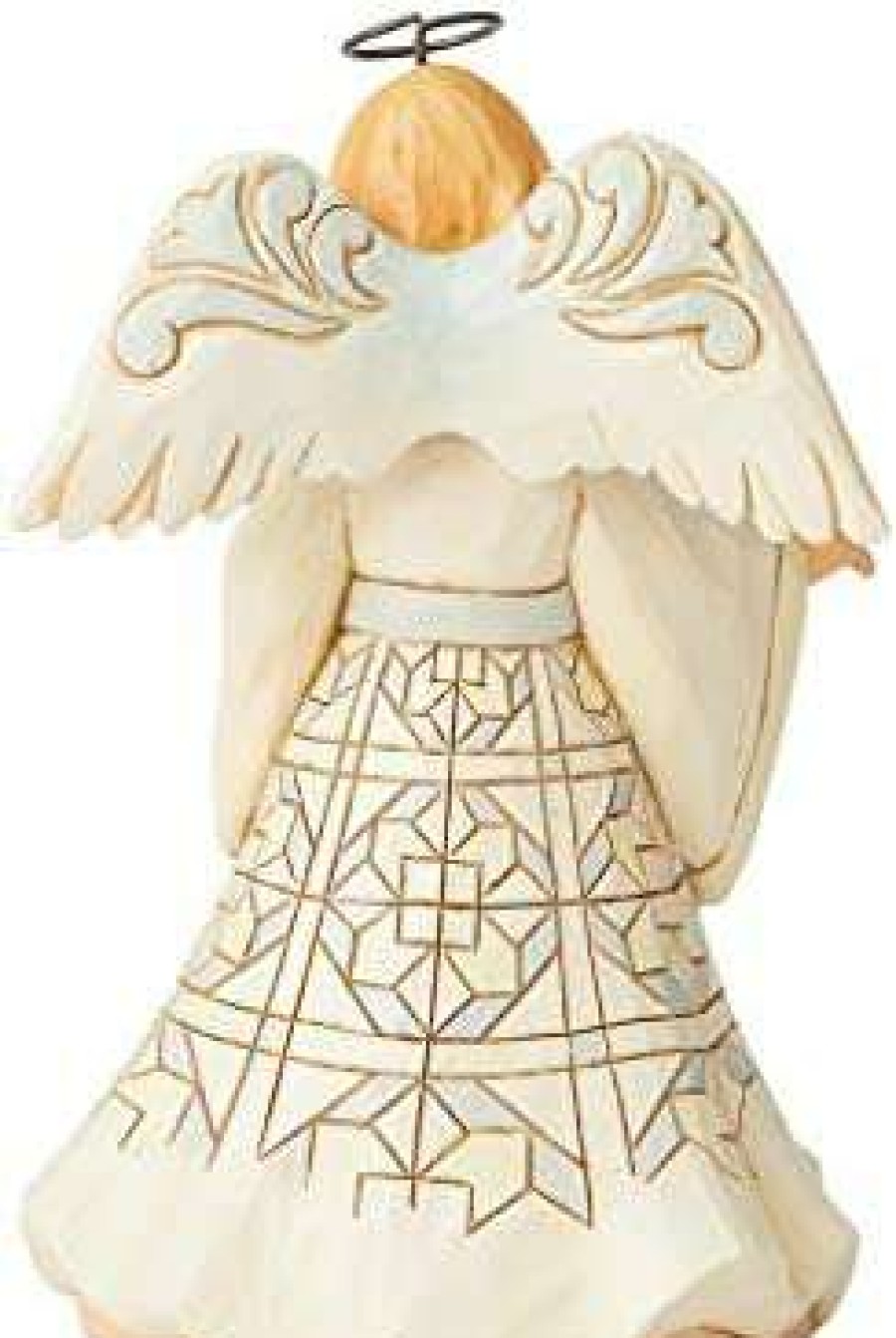 Collectible Figurines * | Top Sell Enesco Woodland Angel With Dove 6004764