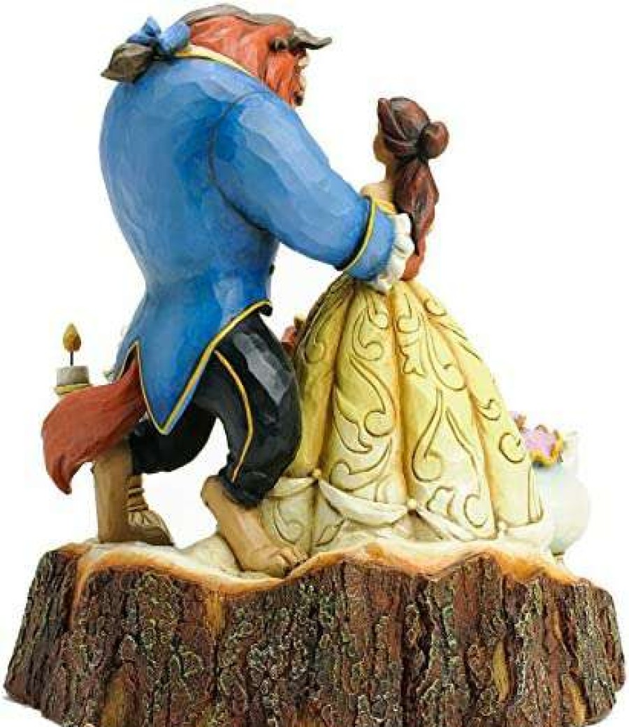 Collectible Figurines * | New Models Disney Traditions By Jim Shore Beauty And The Beast Carved By Heart Stone Resin Figurine, 7.75"